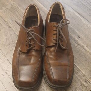 Mens Brown Leather Dress Shoes